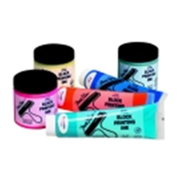 Sax True Flow Non-Toxic Water Soluble Block Printing Ink - 8 Oz. - Black
